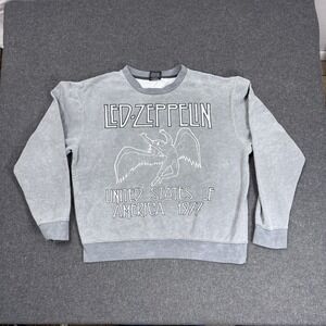 Led Zeppelin United States of America 1977 Graphic Sweatshirt Gray L